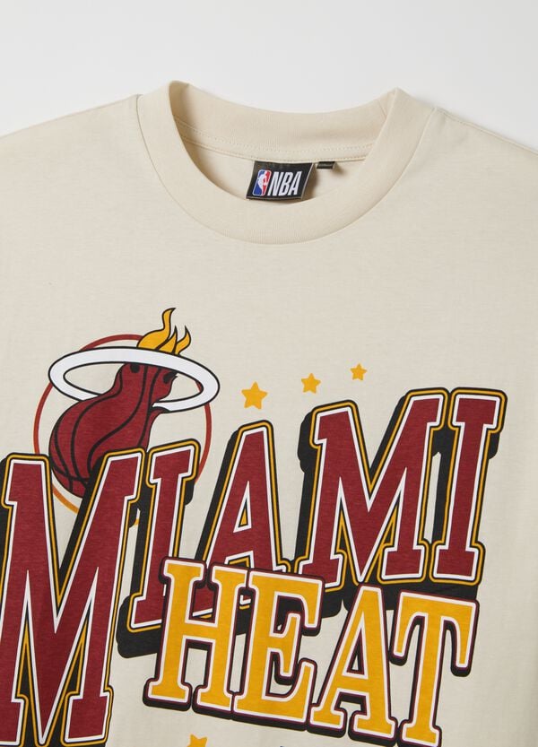 Ovs T-shirt In Cotone Con Stampa NBA Miami Heat