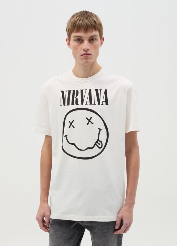 Ovs T-shirt In Cotone Con Stampa Nirvana