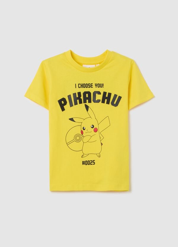 Ovs T-shirt in cotone con stampa Pikachu