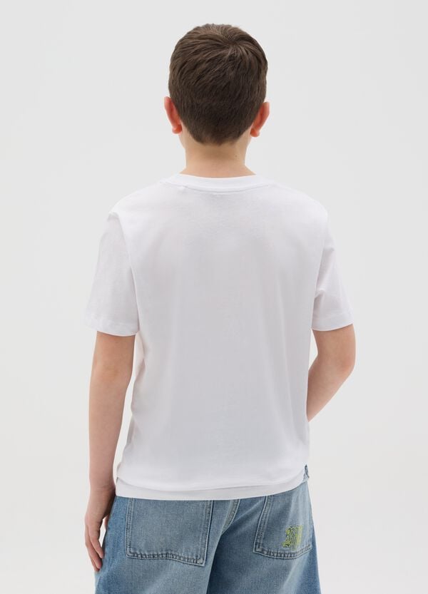 Ovs T-shirt In Cotone Con Stampa Ragazzo Skater