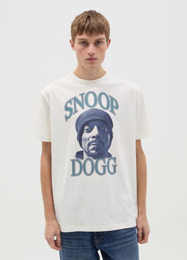 Ovs T-shirt In Cotone Con Stampa Snoop Dogg