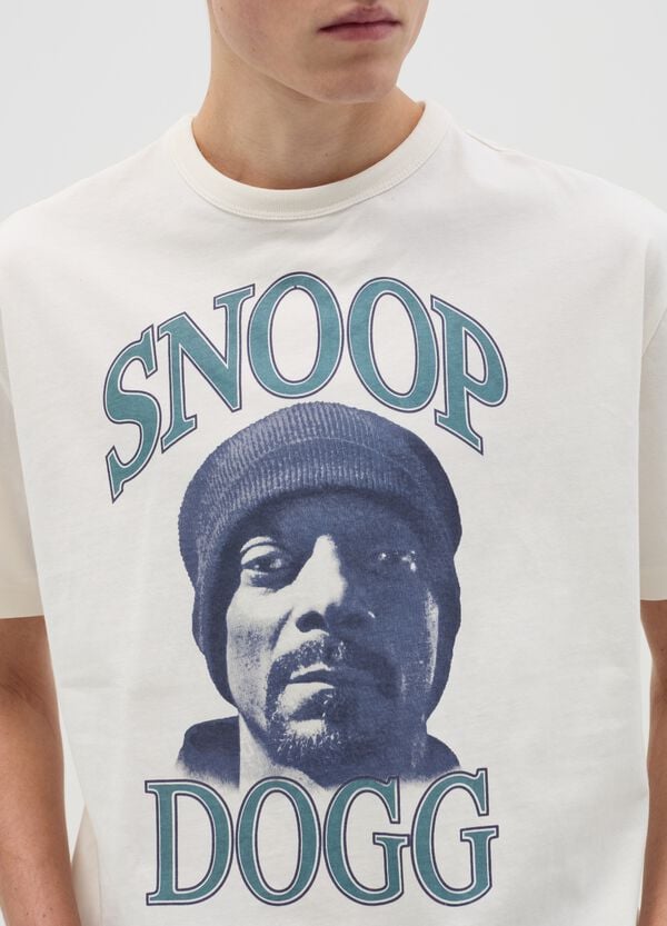 Ovs T-shirt In Cotone Con Stampa Snoop Dogg