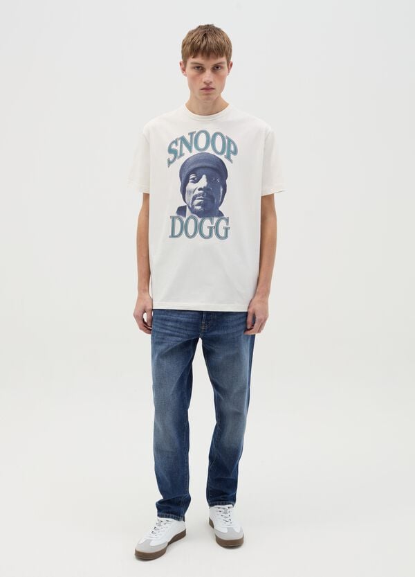 Ovs T-shirt in cotone con stampa Snoop Dogg