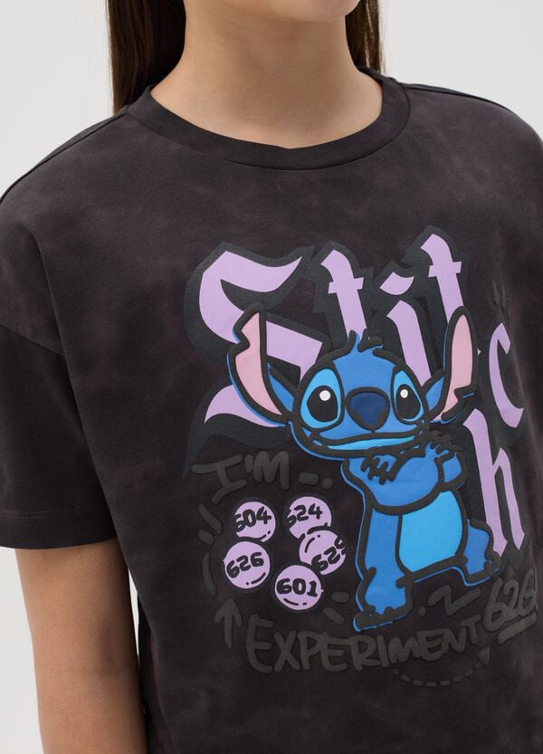Ovs T-shirt In Cotone Con Stampa Stitch