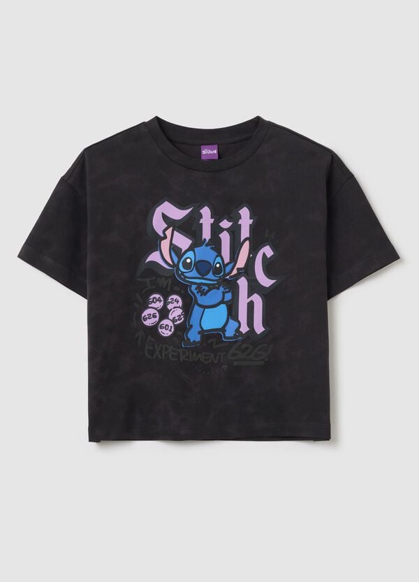 Ovs T-shirt In Cotone Con Stampa Stitch