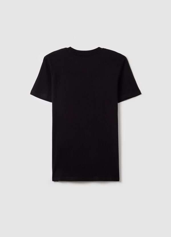 Ovs T-shirt In Cotone Con Stampa "TAKE THE RISK"