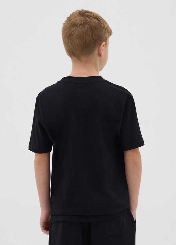 Ovs T-shirt In Cotone Con Stampa Teschio "Nice Try "