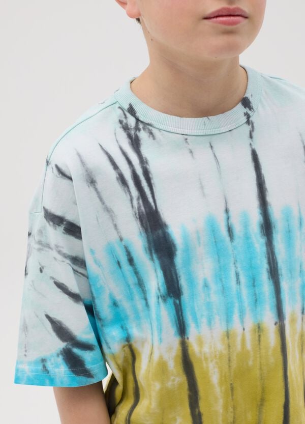 Ovs T-shirt In Cotone Con Stampa Tie Dye