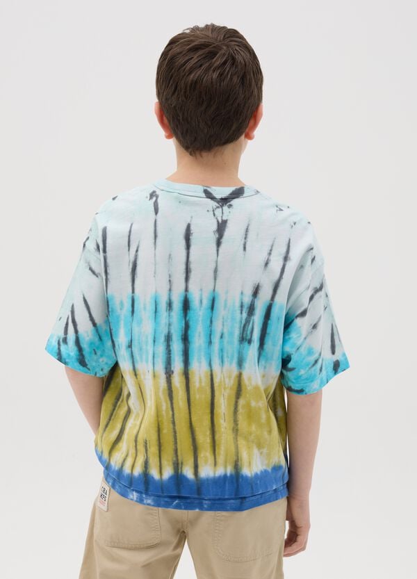 Ovs T-shirt In Cotone Con Stampa Tie Dye