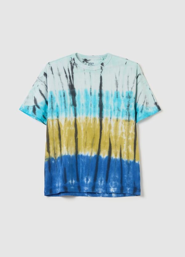 Ovs T-shirt In Cotone Con Stampa Tie Dye