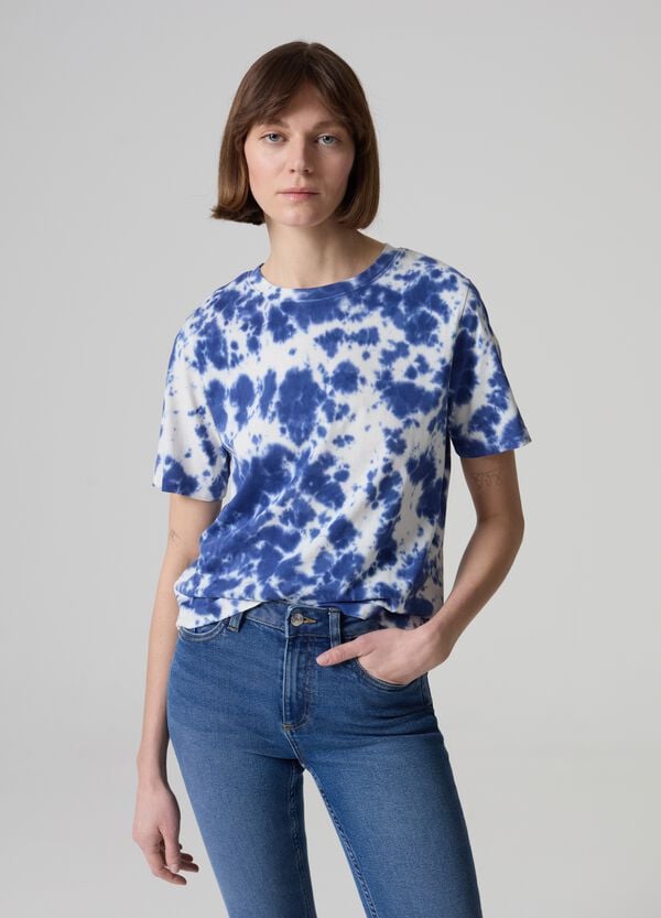 Ovs T-shirt in cotone con stampa Tie Dye