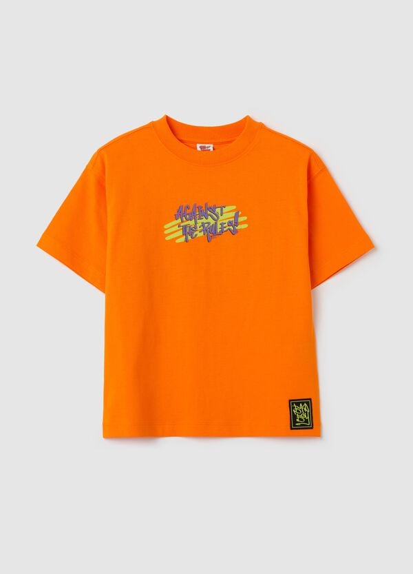 Ovs T-shirt in cotone con stampa Tom & Jerry