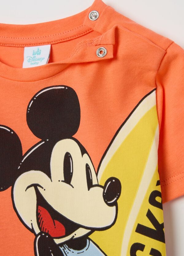 Ovs T-shirt In Cotone Con Stampa Topolino