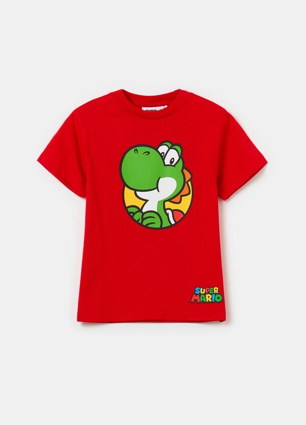 Ovs T-shirt in cotone con stampa Yoshi