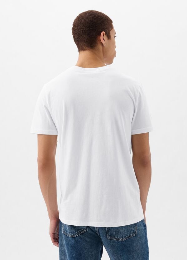 Ovs T-shirt In Cotone Con Tasca E Patch Logo