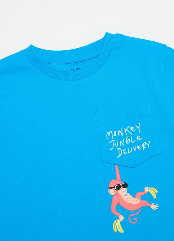 Ovs T-shirt In Cotone Con Tasca E Stampa