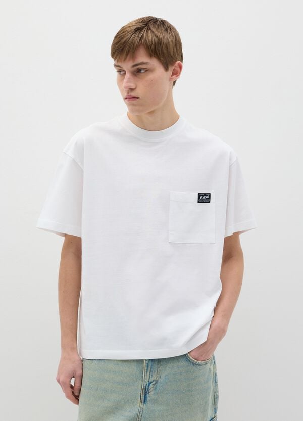 Ovs T-shirt in cotone con tasca