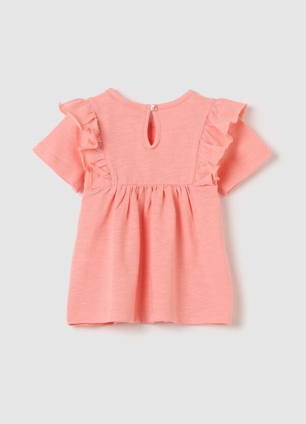 Ovs T-shirt In Cotone Con Volant