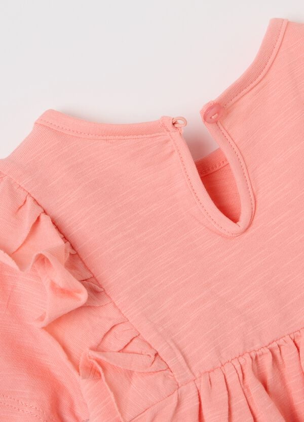 Ovs T-shirt In Cotone Con Volant