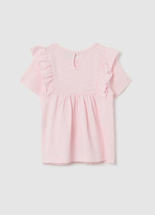 Ovs T-shirt In Cotone Con Volant