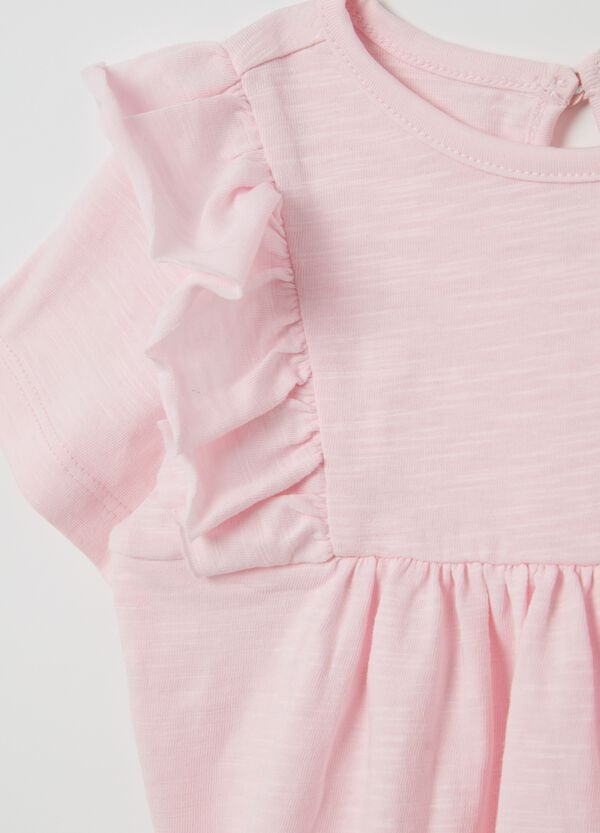 Ovs T-shirt In Cotone Con Volant