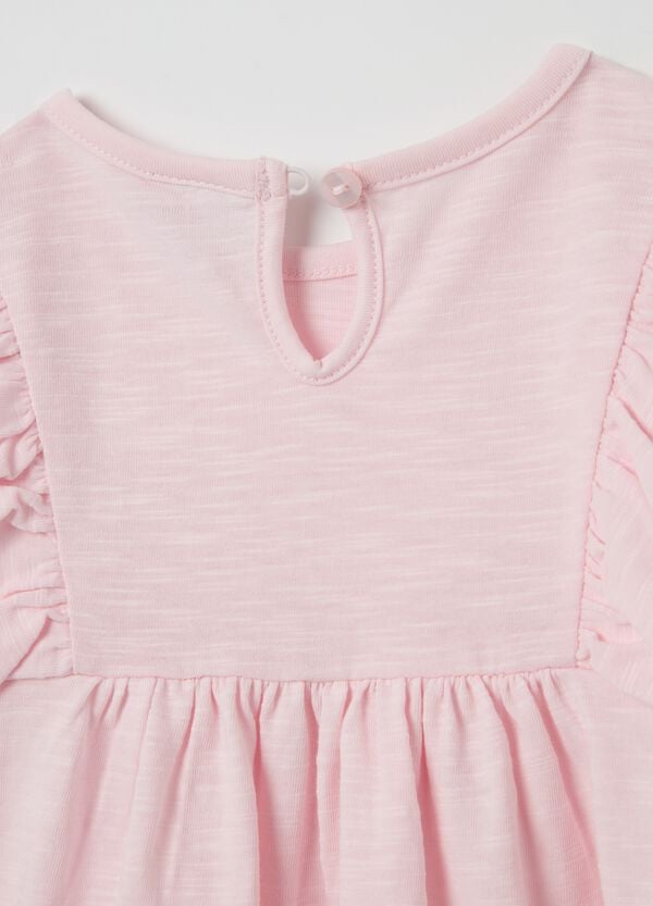 Ovs T-shirt In Cotone Con Volant