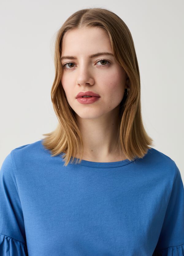 Ovs T-shirt In Cotone Con Volant