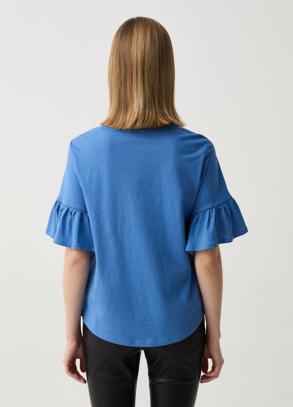 Ovs T-shirt In Cotone Con Volant