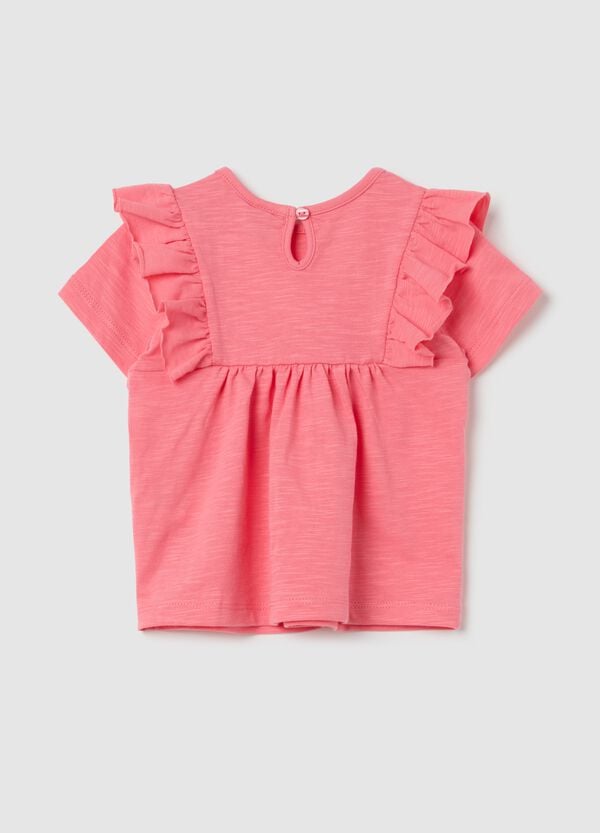 Ovs T-shirt In Cotone Con Volant