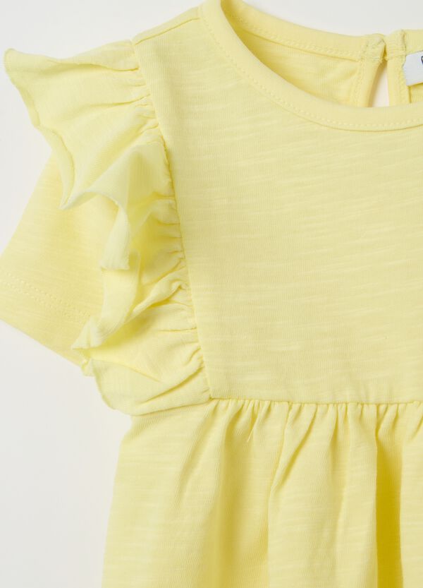 Ovs T-shirt In Cotone Con Volant