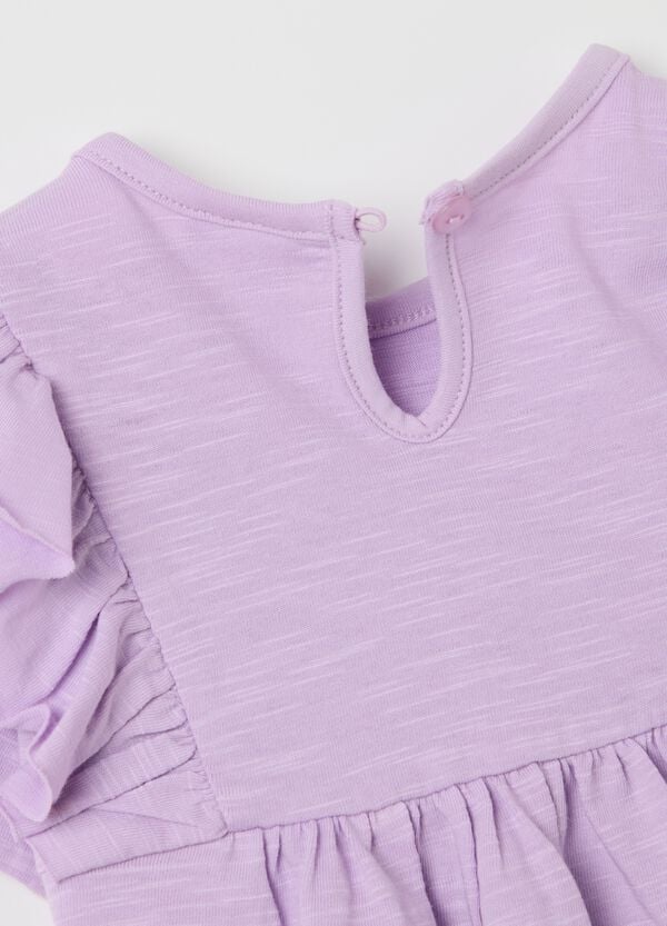 Ovs T-shirt In Cotone Con Volant