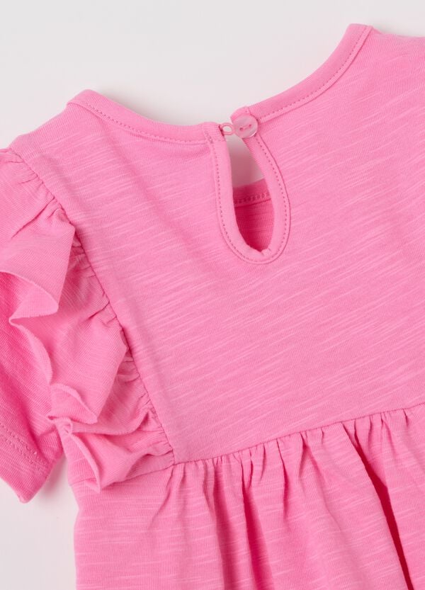 Ovs T-shirt In Cotone Con Volant