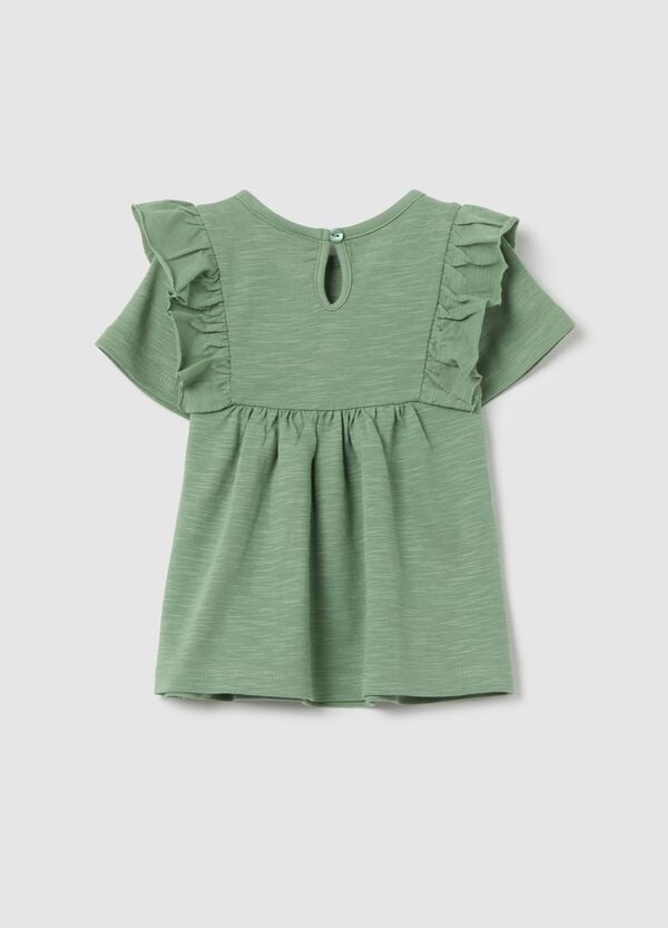 Ovs T-shirt In Cotone Con Volant