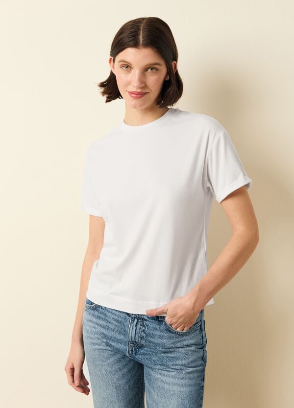 Ovs T-shirt In Cotone E Modal Stretch