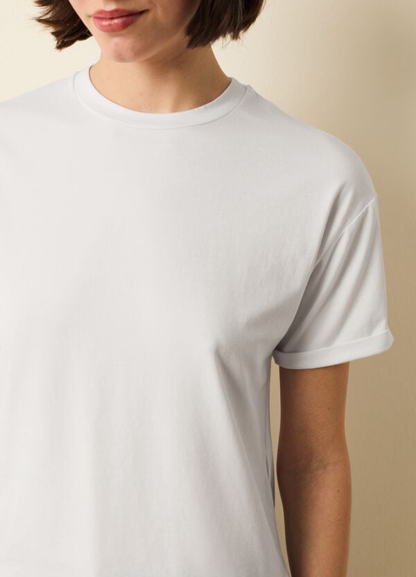 Ovs T-shirt In Cotone E Modal Stretch