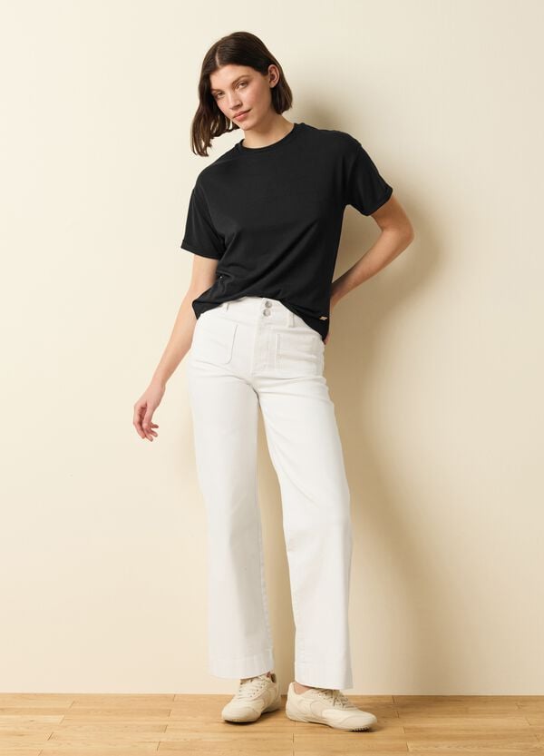 Ovs T-shirt In Cotone E Modal Stretch