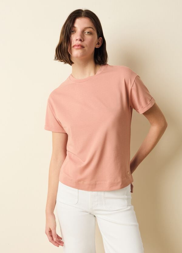 Ovs T-shirt In Cotone E Modal Stretch
