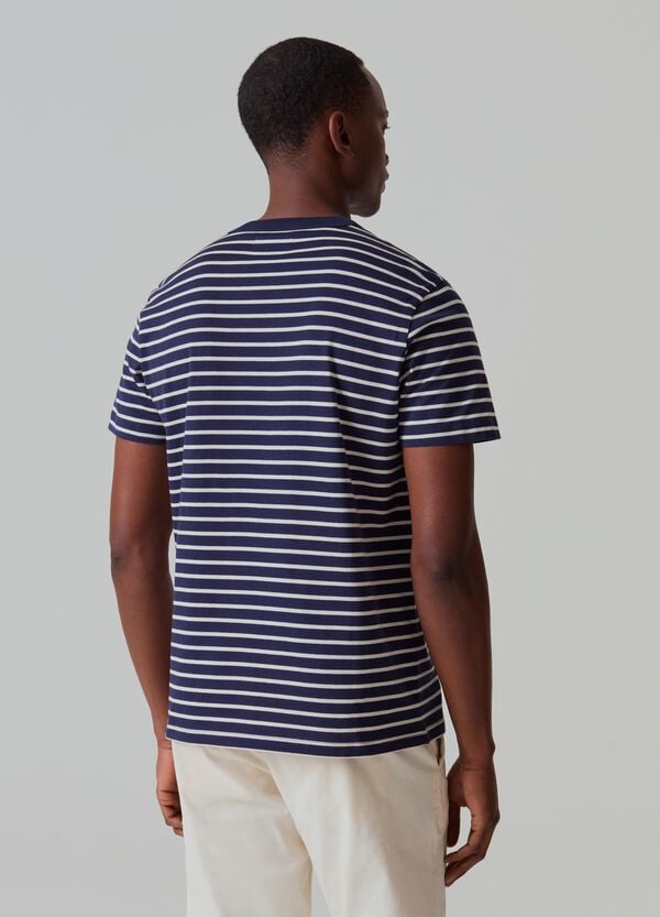 Ovs T-shirt In Cotone Fantasia A Righe