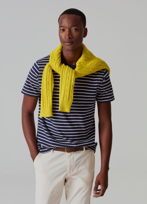 Ovs T-shirt in cotone fantasia a righe