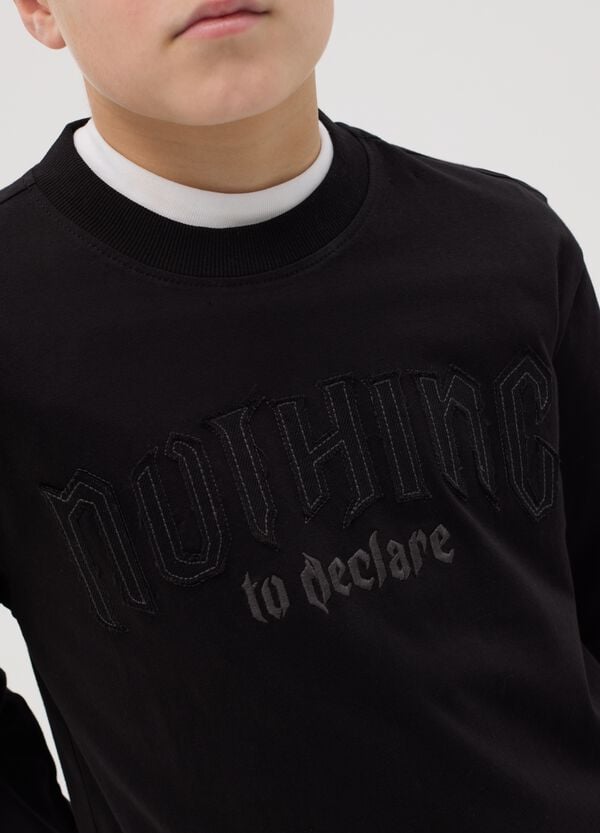 Ovs T-shirt In Cotone "Nothing To Declare"