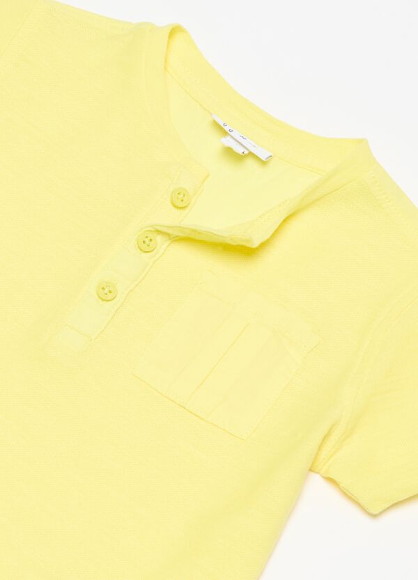 Ovs T-shirt In Cotone Operato Con Taschino