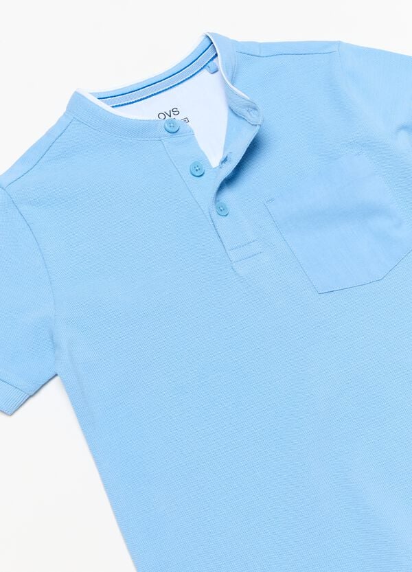 Ovs T-shirt In Cotone Operato Con Taschino