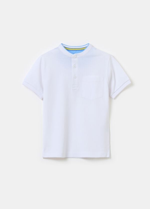 Ovs T-shirt in cotone operato con taschino