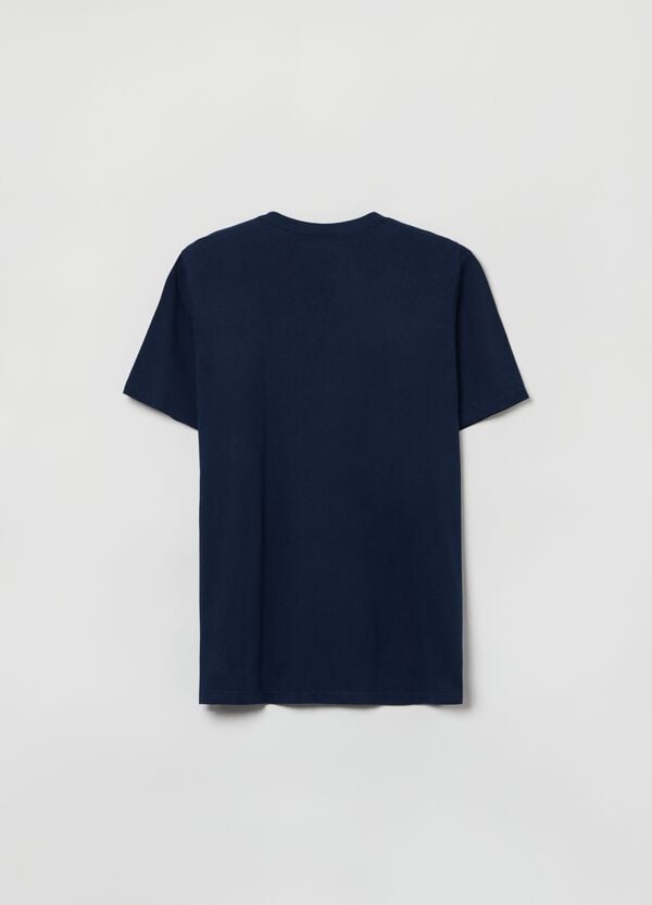 Ovs T-shirt In Cotone Scollo A V