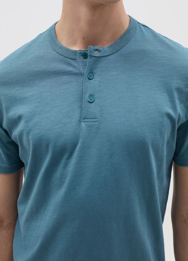 Ovs T-shirt In Cotone Scollo Serafino