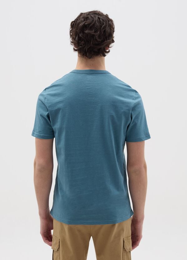 Ovs T-shirt In Cotone Scollo Serafino