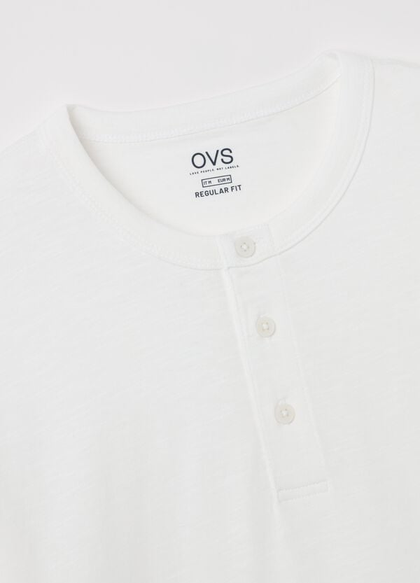 Ovs T-shirt In Cotone Scollo Serafino