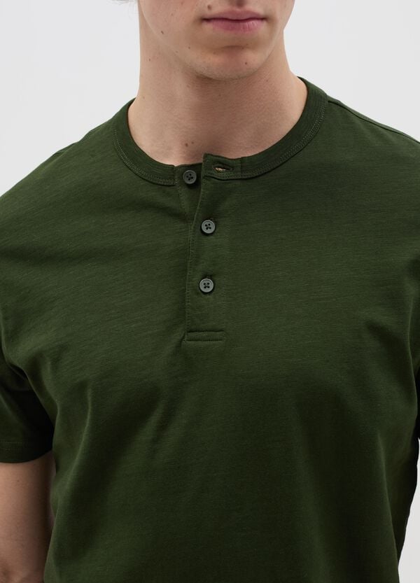 Ovs T-shirt In Cotone Scollo Serafino