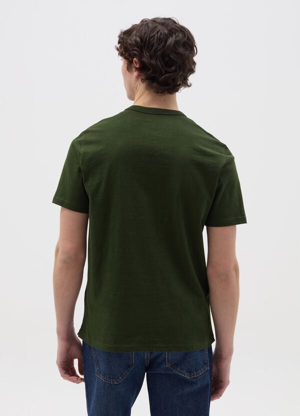 Ovs T-shirt In Cotone Scollo Serafino