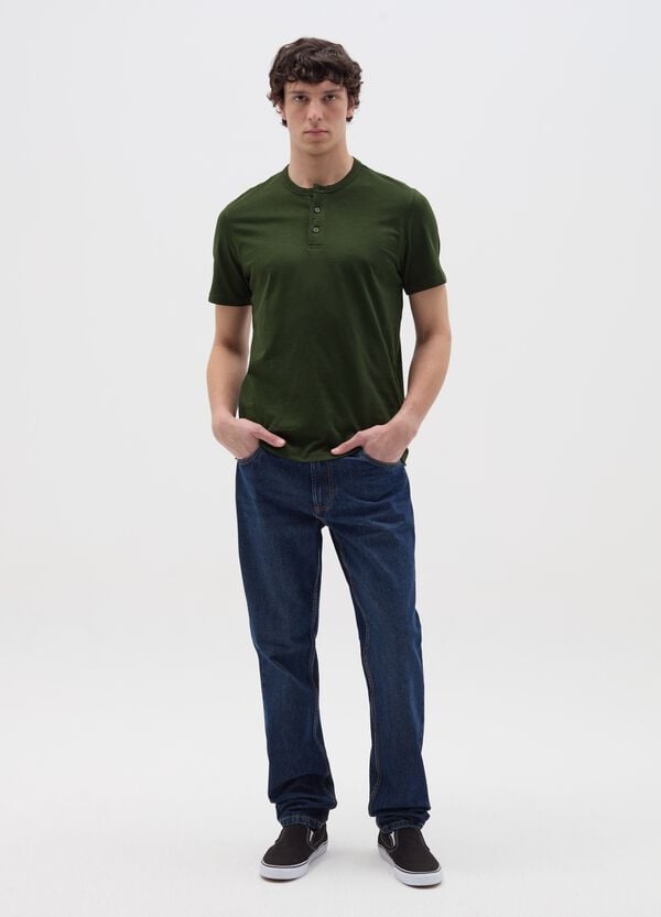 Ovs T-shirt in cotone scollo serafino